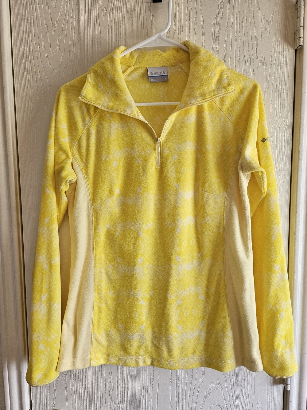 Columbia Yellow Half-Zip Fleece Pullover